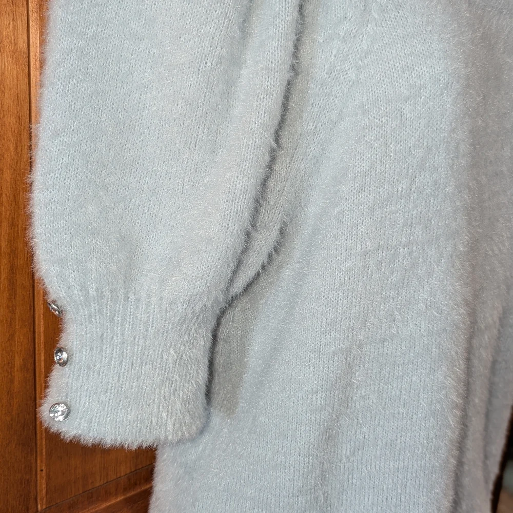 Love Scarlett Brand‎ Light Blue Fuzzy Knit Top